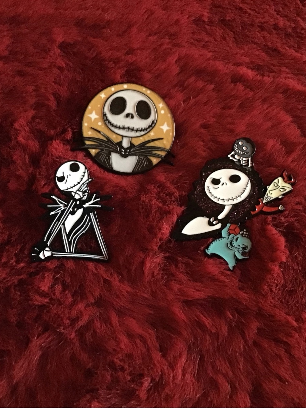 Nightmare Jack Skellington magnet Set - Black and White